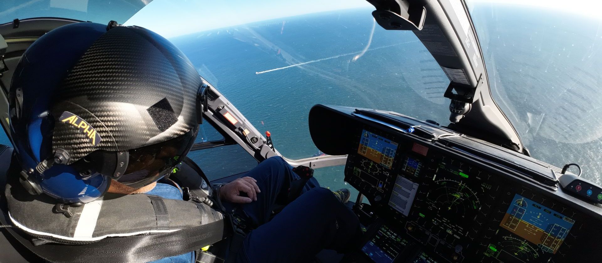 Hubschrauber auf Helideck